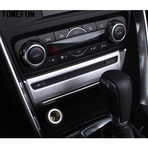 ABS Matte For Mazda 3 M3 Axela 2017 2018 Auto Inner CD Player Switch Button Air Vent Cover Panel Interior Accessories 1piece