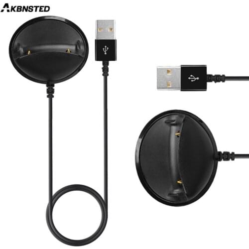 AKBNSTED USB Magnetic Wristbands Charger Dock Cradle for Samsung Gear Fit 2 Band Charging Cable Watch Bracelet Charge Base