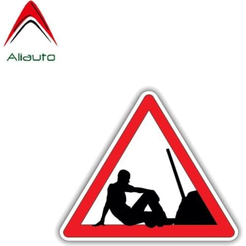 Aliauto Warning Car Sticker Personality Worker Brake Lie Waterproof Decal Accessories PVC for Skoda Fabia Rapid Lexus,10cm*8cm