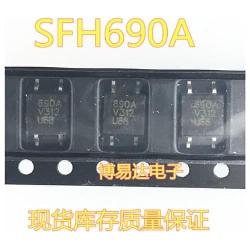 Free Shipping 100pcs FH690 SFH690A SFH690AT SOP-4 690A