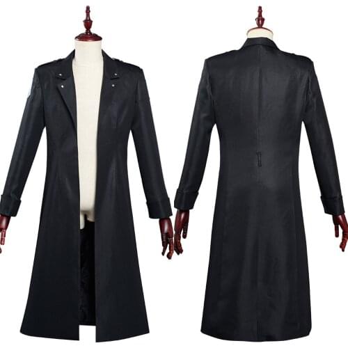 Anime Attack On Titan Cloak Cosplay Shingek No Kyojin Scouting Legion Costume anime cosplay Black Cloak Suit