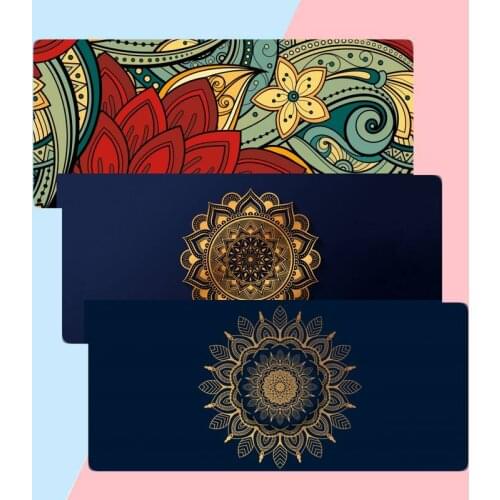 Color mandala DIY Design Pattern Game mousepad X XL XXL Non slip Cushion Thickness 2mm LockEdge equal LE