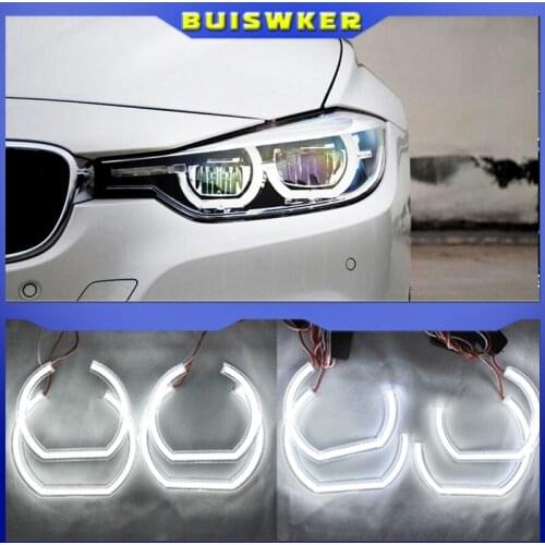 For BMW 7 Series E38 1995-2001 XENON headlight DTM M4 Style Ultra bright led Angel Eyes DRL halo rings Retrofit Accessories