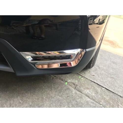 For Honda C-RV CRV 2017 2018 2019 ABS Chrome Rear Reflector Fog Light Lamp Bumper Strip Cover Trim Bezel Frame Styling Garnish