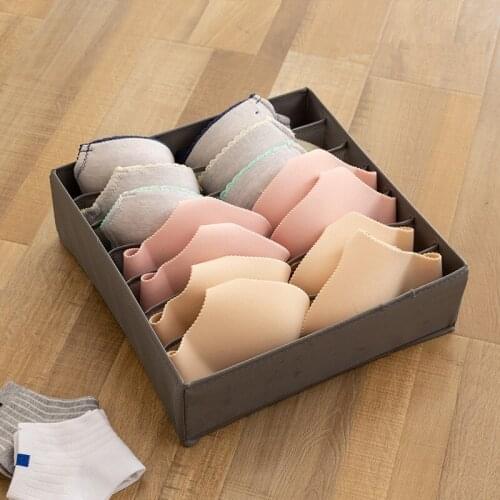 Home Storage Box Underwear Holder Bottom Zipper Detachable Sorting Stand Large Capacity Foldable Container Clean Hygienic