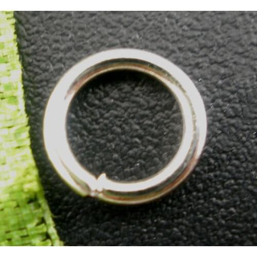 DoreenBeads 500PCs Silver Color Open Jump Rings 6mm Dia. Findings (B03064), yiwu