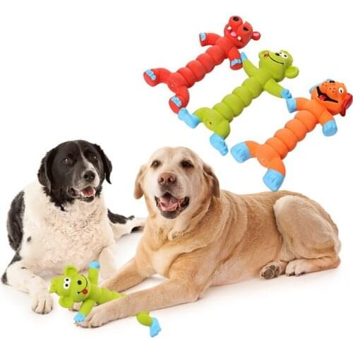 Latex Dog Toys Cartoon Animal Model Toys Molar Teeth Cleaner Sounding Pet Interactive Toys Suitable For Small And Medium-sized D