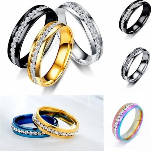 2020 Fashion Jewelry New Slimming Healthy Magnetic Therapy Healthcare Weight Loss Ring Crystal Stainless Steel Rings For Women