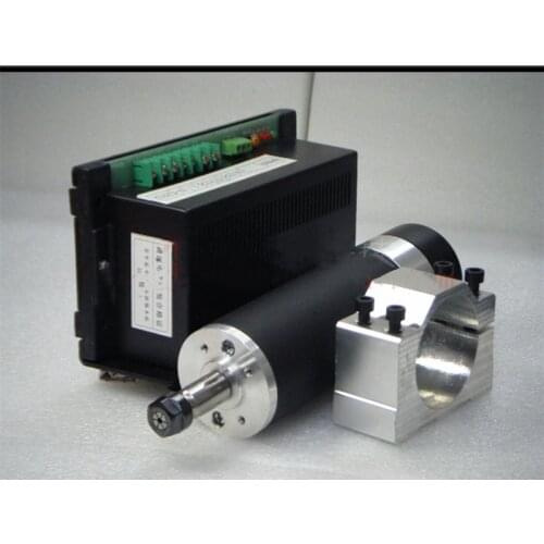 LD57GF-600W high-speed air-cooled electric spindle, engraving machine spindle 600w + Spindle clamp + ER11 Collet+ Power