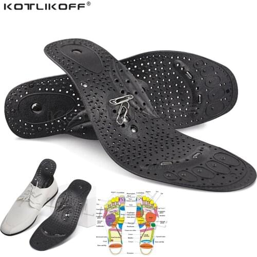 KOTLIKOFF Magnetic Massage Insoles Natural magnet Massage Slimming Weight Loss Relief shoe sole Acupuncture Shoe Sole insert