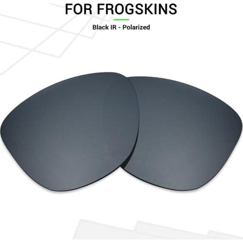 Mryok Anti-Scratch POLARIZED Replacement Lenses for Oakley Frogskins Sunglasses Black IR