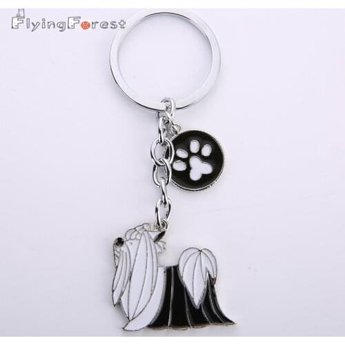 2019 NEW PET Anime Keychain Dog Tag Key Keychains Woman Car Key Ring Can Wholesale Metal Key Chain Key Holder for Men and Women