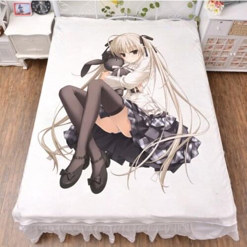 New Anime Cartoon yosuganosora flat sheet bed sheet top sheet No.015