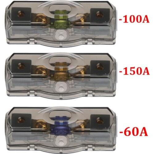 OOTDTY Block Car Fuse Box Holder Stereo Seats Voltage Exposure Safe Durable Tool 60A/100A/150A dropshipping