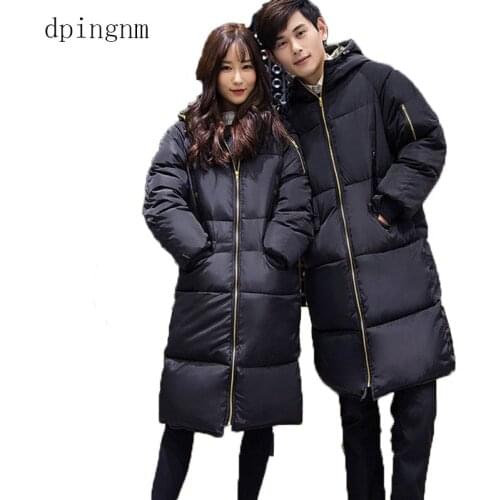 Students Cotton-padded Jacket Winter Parkas 2018 New Women Hooded Coat Plus size Thick Warm Top Slim Girl Long Parkas OKXGNZ2661