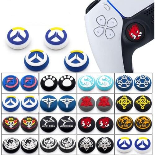 Silicone Thumb Stick Grip Cap Thumbstick Joystick Cover Case For Sony Dualshock 5/4/3 PS5 PS4 PS3 Xbox 360 Switch Pro Controller