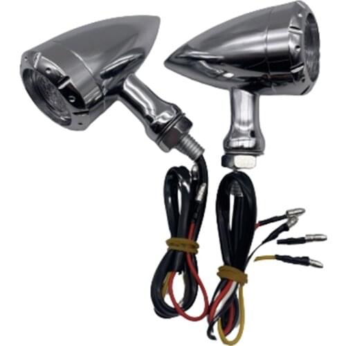 Motorcycle LED Turn Signal Light Brake Running Lamp Flashing Light Blinker for Cafe Racer Sportste Yamaha