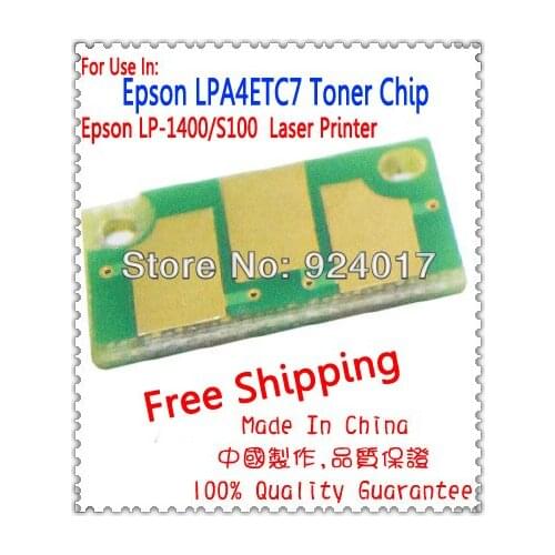 Toner Chip For Epson LP-1400 LP-S100 Printer,For Epson LP 1400 100 S100 LPA4ETC7 Refill Toner Cartridge Chip,Japan Version