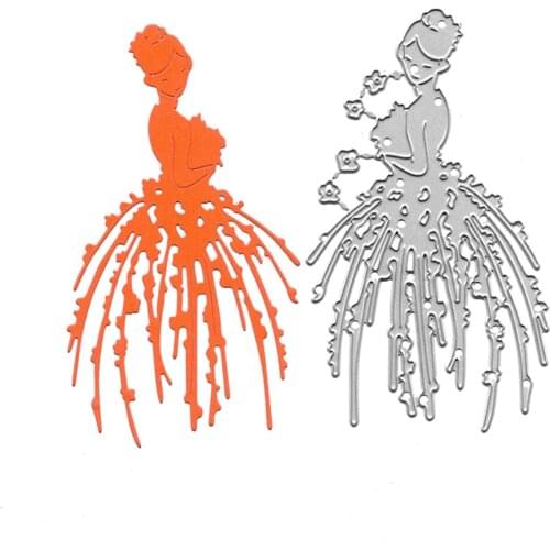 Dies Scrapbooking Beauty Girl Cutting Die DIY Embossing Folders For Card Making Album Decor Craft Metal Stencils Template New