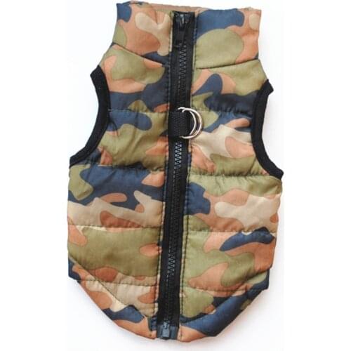 Waterproof Dog Coat Winter Spring Puppy Clothes Camo Pattern Small Dog Jacket Chihuahua Yorkie Bulldog Clothing