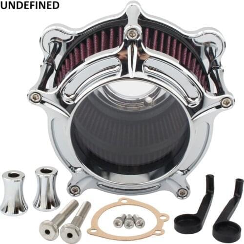 Motorcycle CNC Crafts Air Filter Clear Intake Air Cleaner For Harley Dyna/FXR 93-17 Softail 93-15 Touring 93-07 EVO Twin Cam