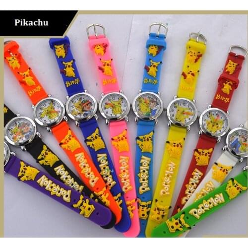 Japan Anime Watch for Children Cartoon Watch Fashion Kids Cute Rubber Leather Quartz Watch детские часы