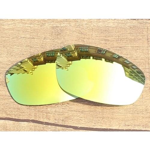 Vonxyz 24K Mirror Polarized Replacement Lenses for-Oakley Split Jacket Frame