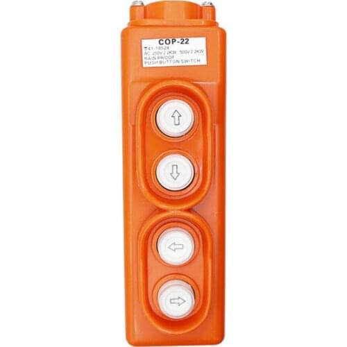 1PC Rainproof 4 Way Hoist Pendant Control Station Push Button Switch COP-22