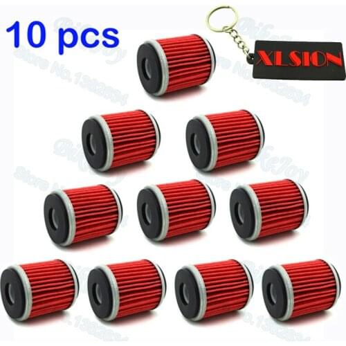 10pcs/pack Oil Filter For Yamaha YBR250 YZ250 WR250F WR YZ 450F YFZ 450 450R 450W 450X