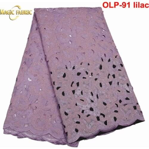 2021 Latest Nigerian Sequins Laces Fabrics High Quality Tulle African Laces Fabric Wedding Dress French Lace Material 5yards/lot