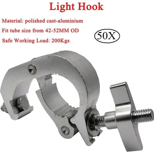 50pcs/Lot Dj Light Equipment Aluminium Light Hooks For Disco DJ Stage Ligthing LED Par Light And Moving Head Light