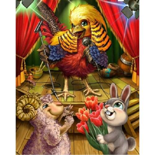 DIY Diamond Embroidery animals 5D Full square Diamond painting Cross Stitch rhinestone mosaic Pasted picture Home Decor Crafts