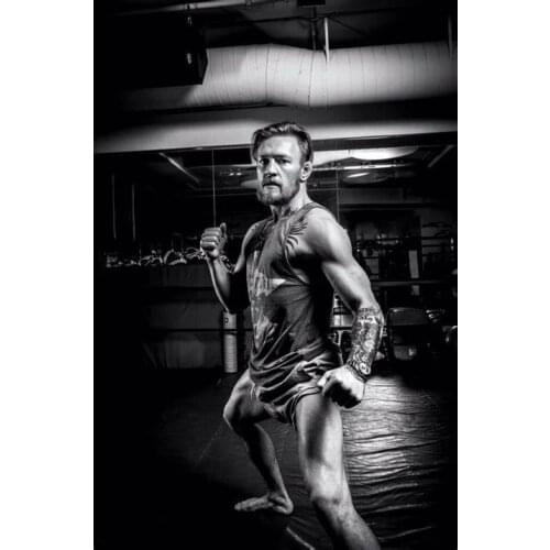 More Style Choose Conor McGregor Motivational BOXING Film Print Silk Poster for Your Home Wall Decor 24x36inch