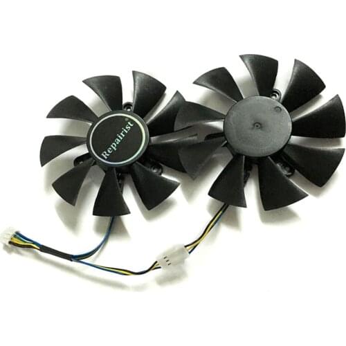 2pcs/lot video cards cooler GTX 1070 GPU fan For zotac GTX1070 MINI Graphics Card GPU cooling