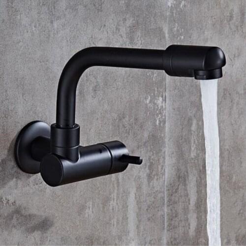 Brass single Cold 360 Degree Rotating Bathroom Wall Mounted Basin sink faucet tap mixer outdoor Tap garden faucet