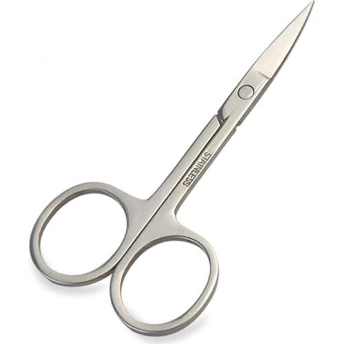 Small Stainless Steel Nail Tools Eyebrow Nose Hair Scissors Cut Manicure Facial Trimming Tweezer Beauty Makeup Manicure Tools