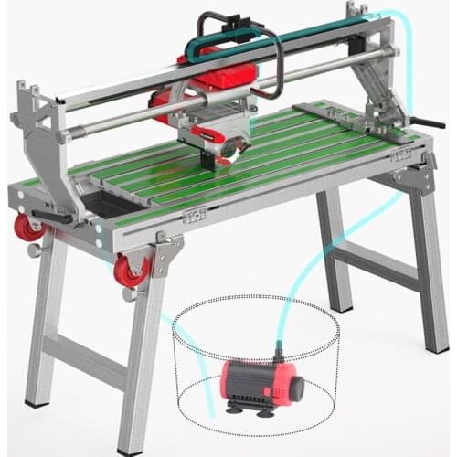 New Multi-function Fully Automatic Tile Cutting Machine 45 Degree Chamfer Desktop Ceramic Tile Saw Cutter 220V 2300W 13000r/min
