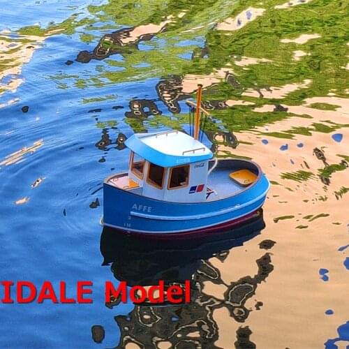 Scale 1/18 mini tug Q3 boat model kits Leisure Simulation electric ship model English Manua