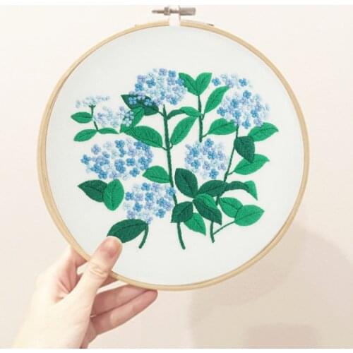 Plant Series DIY Embroidery Material Package 3D Flowers Cross Stitch Kits Embroidery Supplies Hoop bordado Sewing Supplies Decor