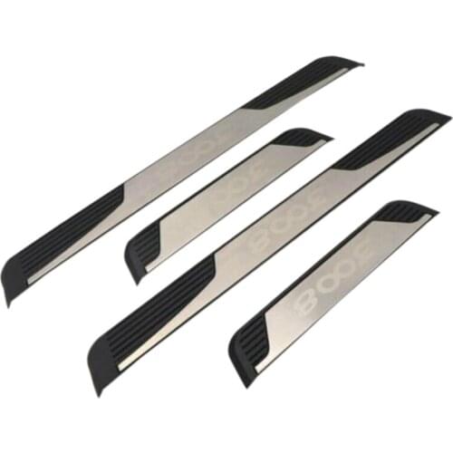 For Peugeot 3008 3008GT Car Door Sill Scuff Plate Trim Stainless Steel Protector Plates Interior Accessories 2017-2019