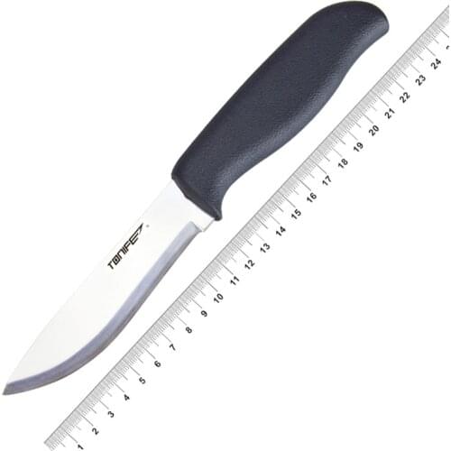 TONIFE HKT4103 Scandi Hunting Fixed Blade bushcraft Knife with Nylon Sheath Survival EDC Tool Outdoor Camping Knives