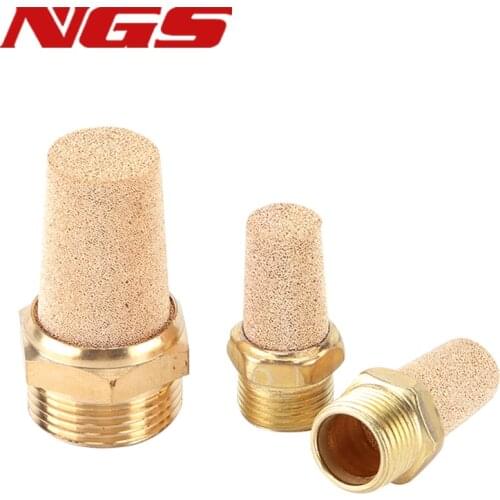 Noise Redauce for Pneumatic Muffler Silencer BSL-01 Brass Air Exhaust Copper Joint BSP 1/8'' 1/4" 3/8 1"
