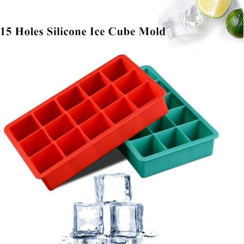 DIY 15 Cavity Rectangle Silicone Ice Cube Mold Craft DIY Making Homemade Cake Mould Silicone Mould Cake Decorating Tools