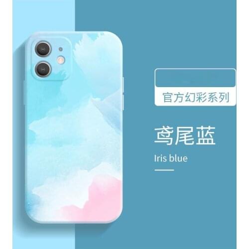 New straight edge silicone magic color Case For Huawei P20 P30 P40 P50 PRO P30 Lite Cover For Huawei Mate 20 30 40 Honor 20 30