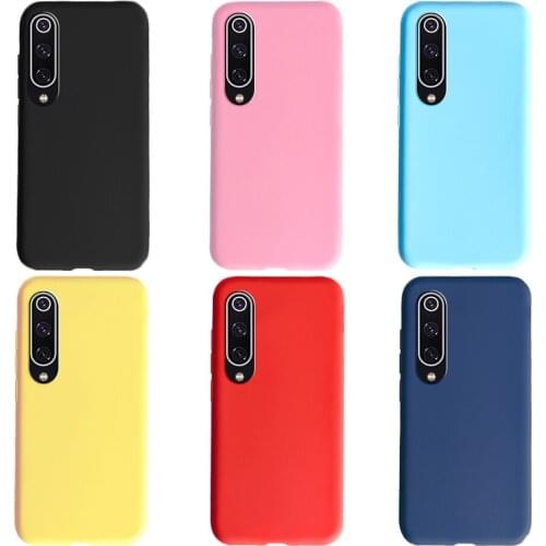Cute Candy Color Silicone Case on For Xiaomi Mi 9 mi9 se 9 lite Thin TPU Phone Back Cover Coque Fundas For Xiaomi9 Xiomi Mi9 9se