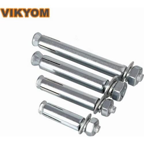 High quality Anchors Deep threaded expansion screw Super long extension iron expansion bolt Galvanized M6 M8 M10 M12 M14 M16