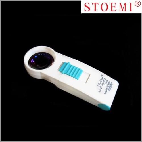 STOEMI 8X 7813 High Quality Handheld LED Lamp Lighting Magnifier Aspheric Lens Optical Tool for Reading Repairing Jewelry