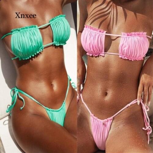 Xnxee Swimwear With Ruffles