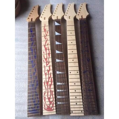 0901-1 Nice 5 pieces of unfinished-electric guitar parts ,Strong Guitar Necks