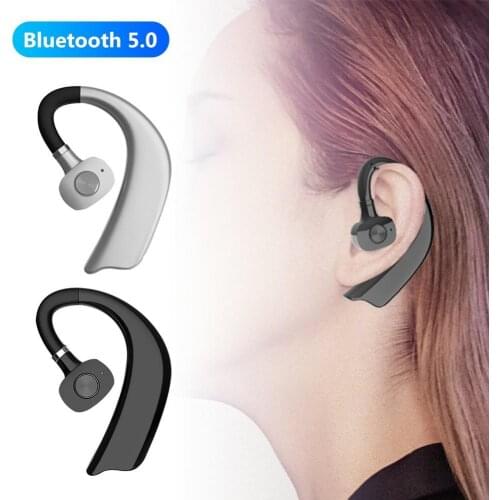 1Pc Ear Hook Wireless Bluetooth 5.0 Stereo Earphone Hands-free Business Headset Longtime Standby for Office Sport